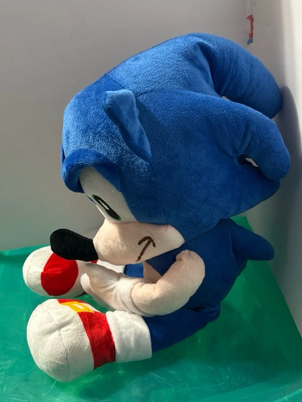 Blue Plush Hedgehog Character Toy - Soft Stuffed Plush